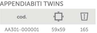 Appendiabiti Twins