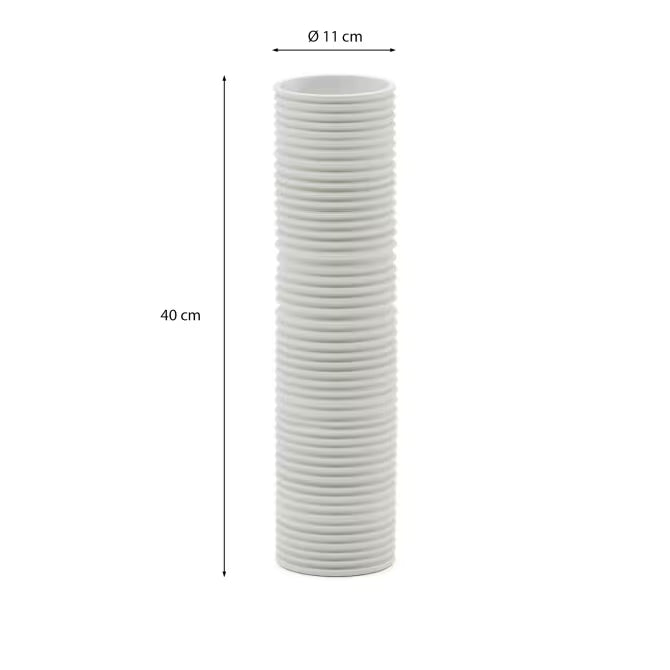 Vaso Sibone in ceramica bianca 11 cm