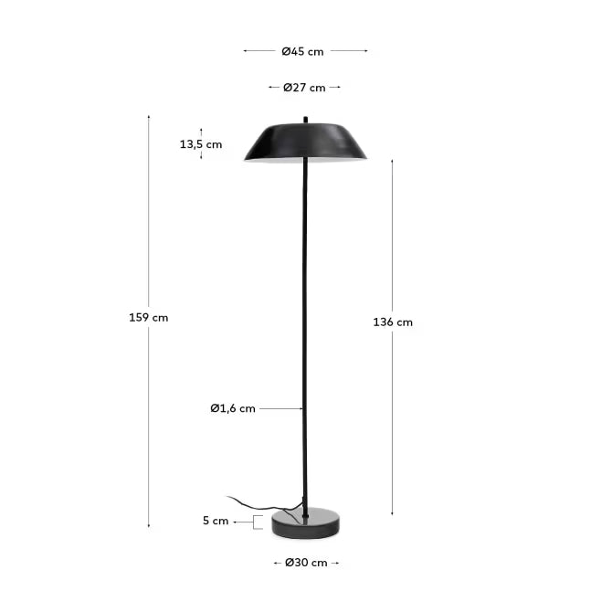 Lampada da terra Sayra