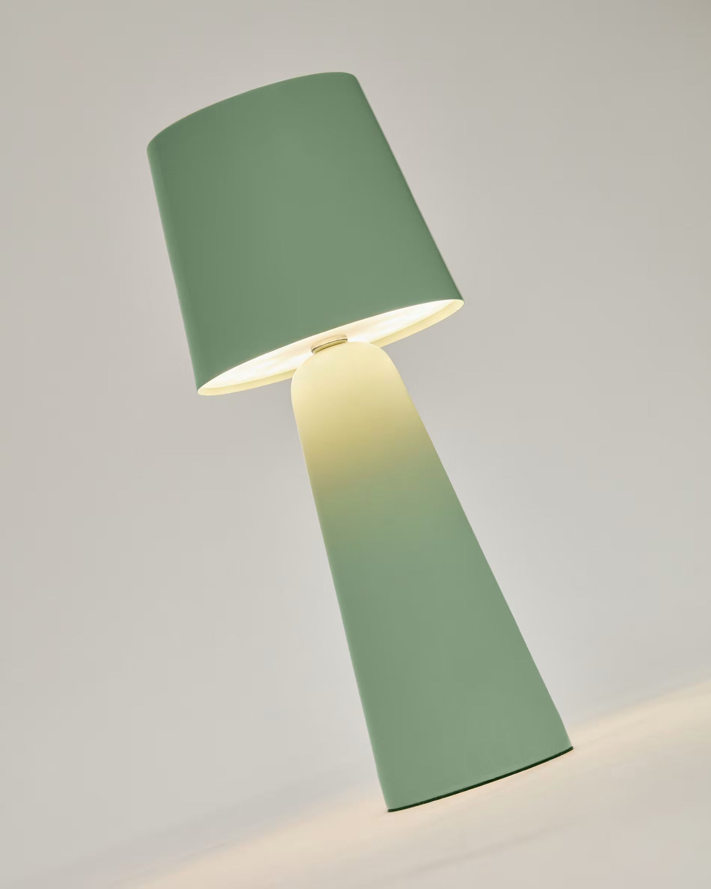 Lampada da tavolo piccola da esterni Arenys turchese