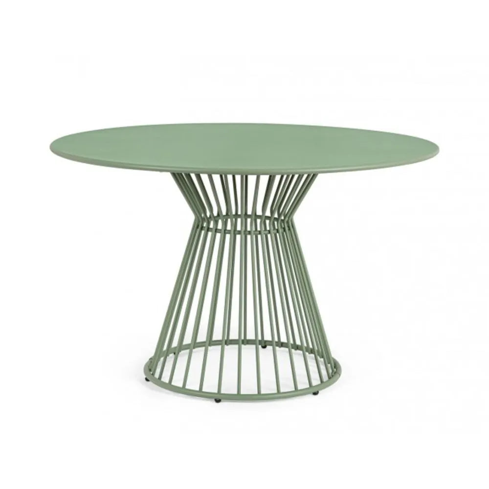 Tavolo rotondo AUSTIN in acciaio verde Ø 120 cm