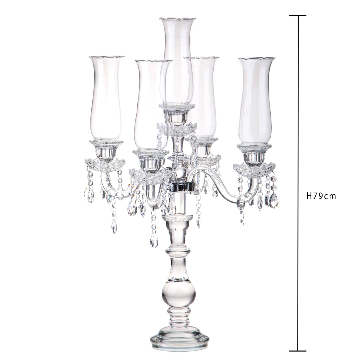 P/CANDELE X 5 C/PARAFIAMMA D.48XH.79 CM
