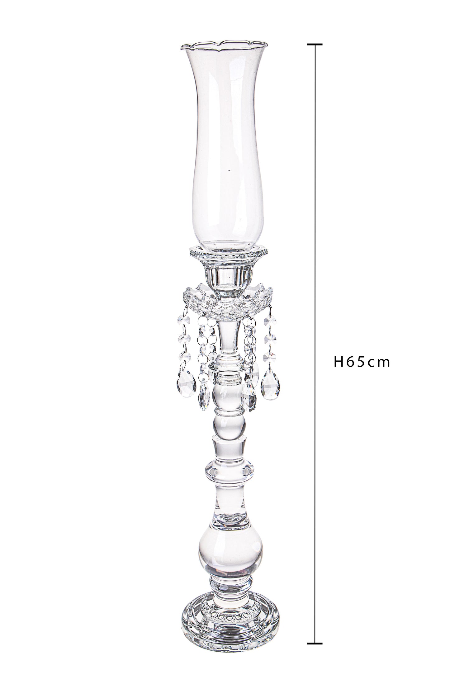 P/CANDELE C/PARAFIAMMA D.12XH.65 CM