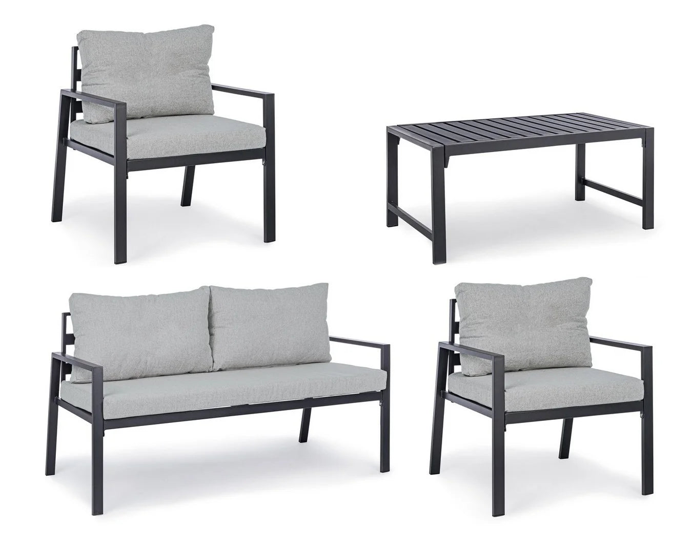 Set salotto LORILLARD antracite