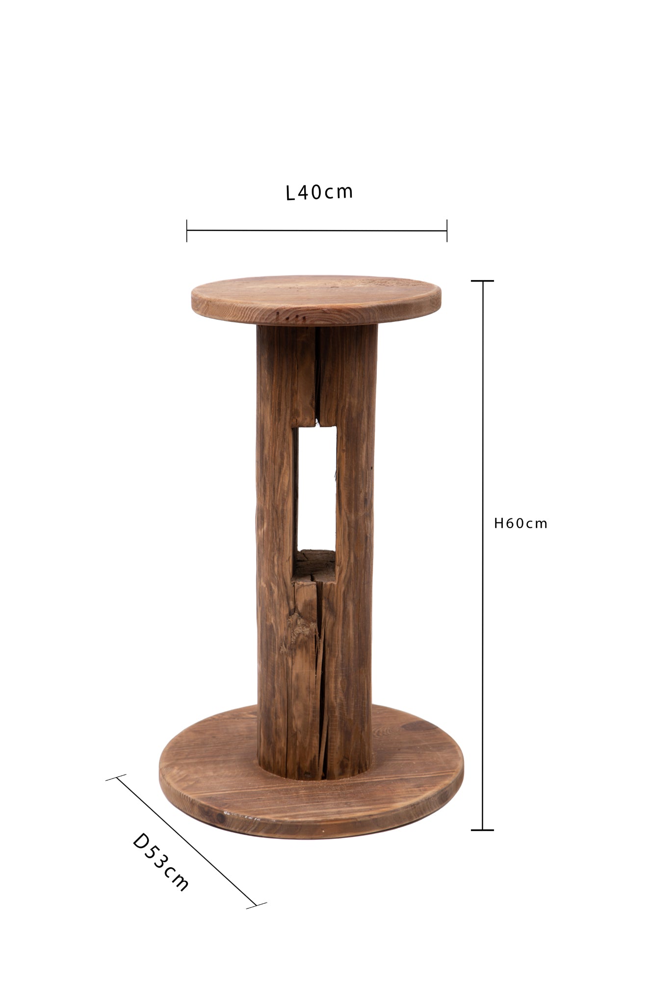 ALZATA/TAVOLO LEGNO 40XH.60 CM