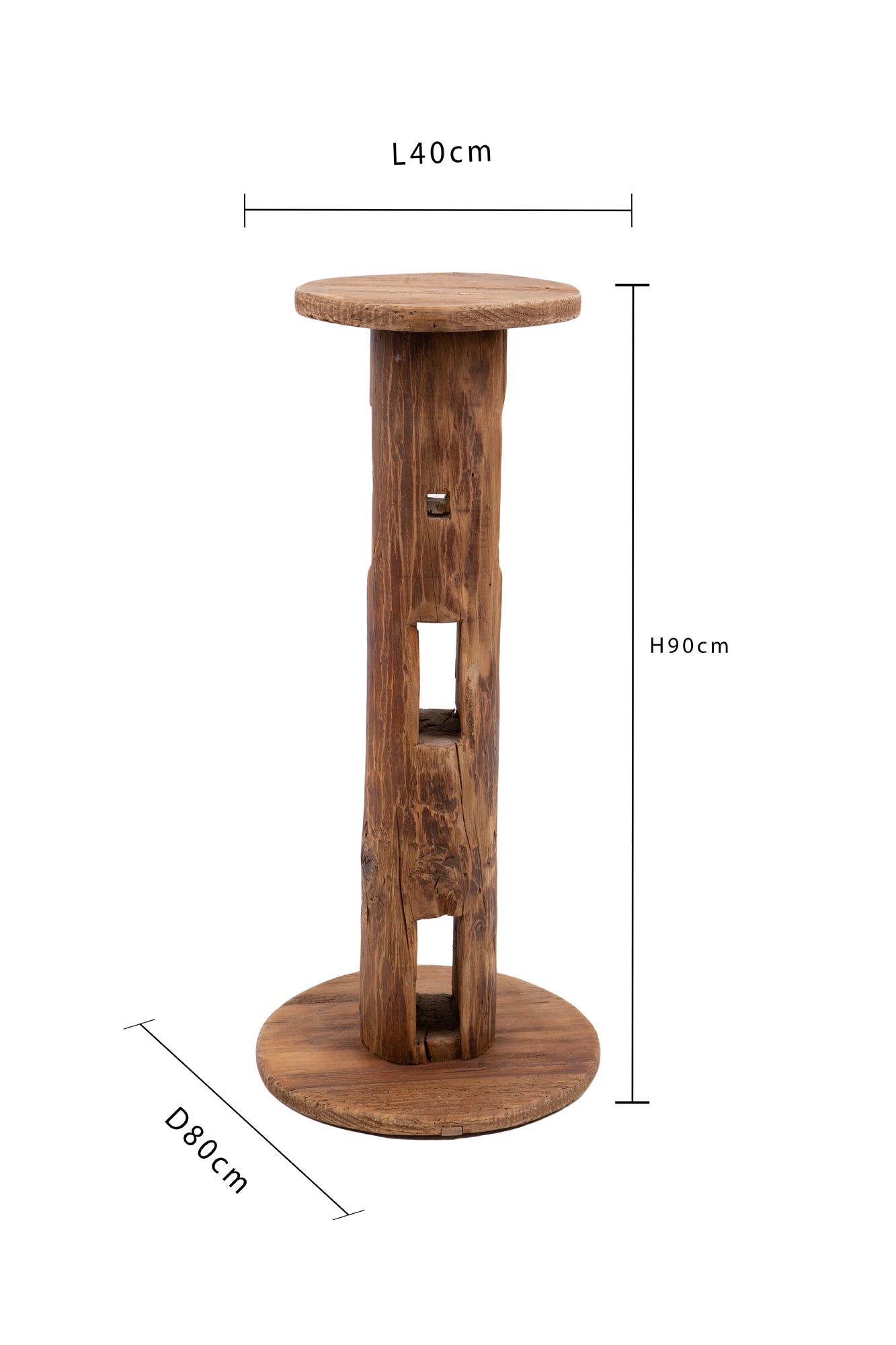 ALZATA/TAVOLO LEGNO 40XH.90 CM