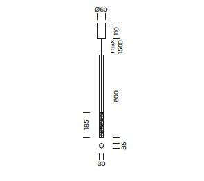 Lampada a sospensione SHINE VERTICAL PLUMAGE Art. 9392