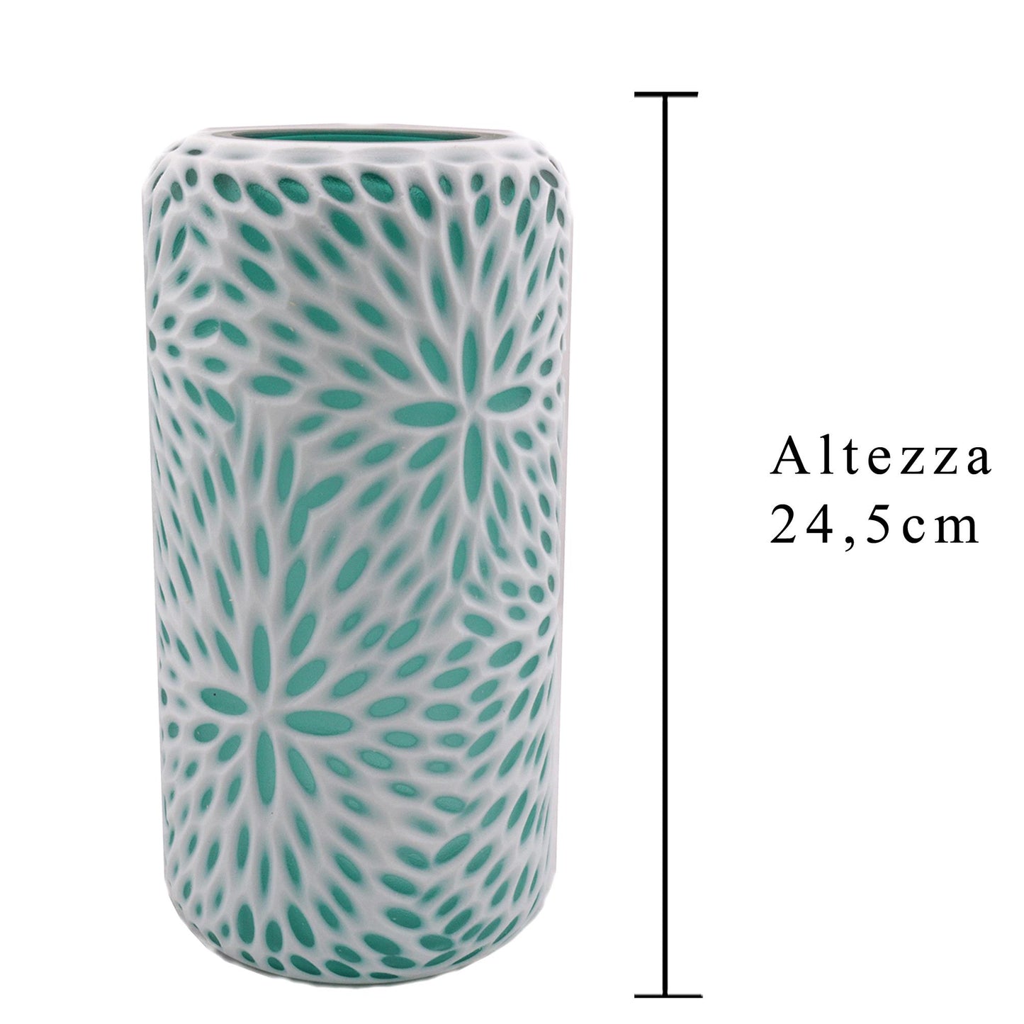 VASO D.12XH.24,5 CM SFACCETTATO