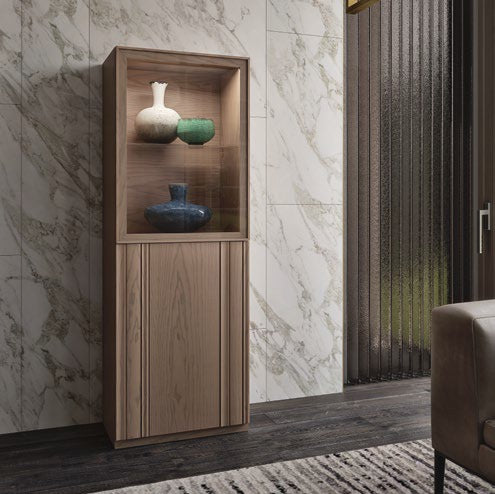 Vetrina 1 porta legno+1 vetro Art.1339T/A