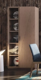 Vetrina 1 anta legno+1 vetro Art.1340T/C