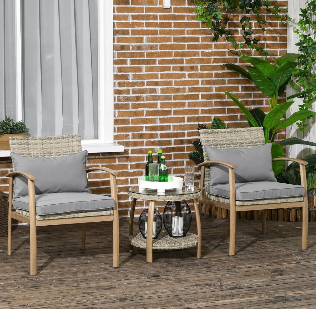 Salottino da esterno in Rattan