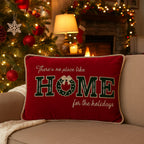 Cuscino "SWEET HOME" rosso da 50 x 33 cm