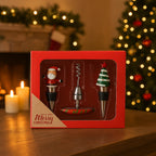 Set apribottiglie sommelier in acciaio inox per decorazioni natalizie