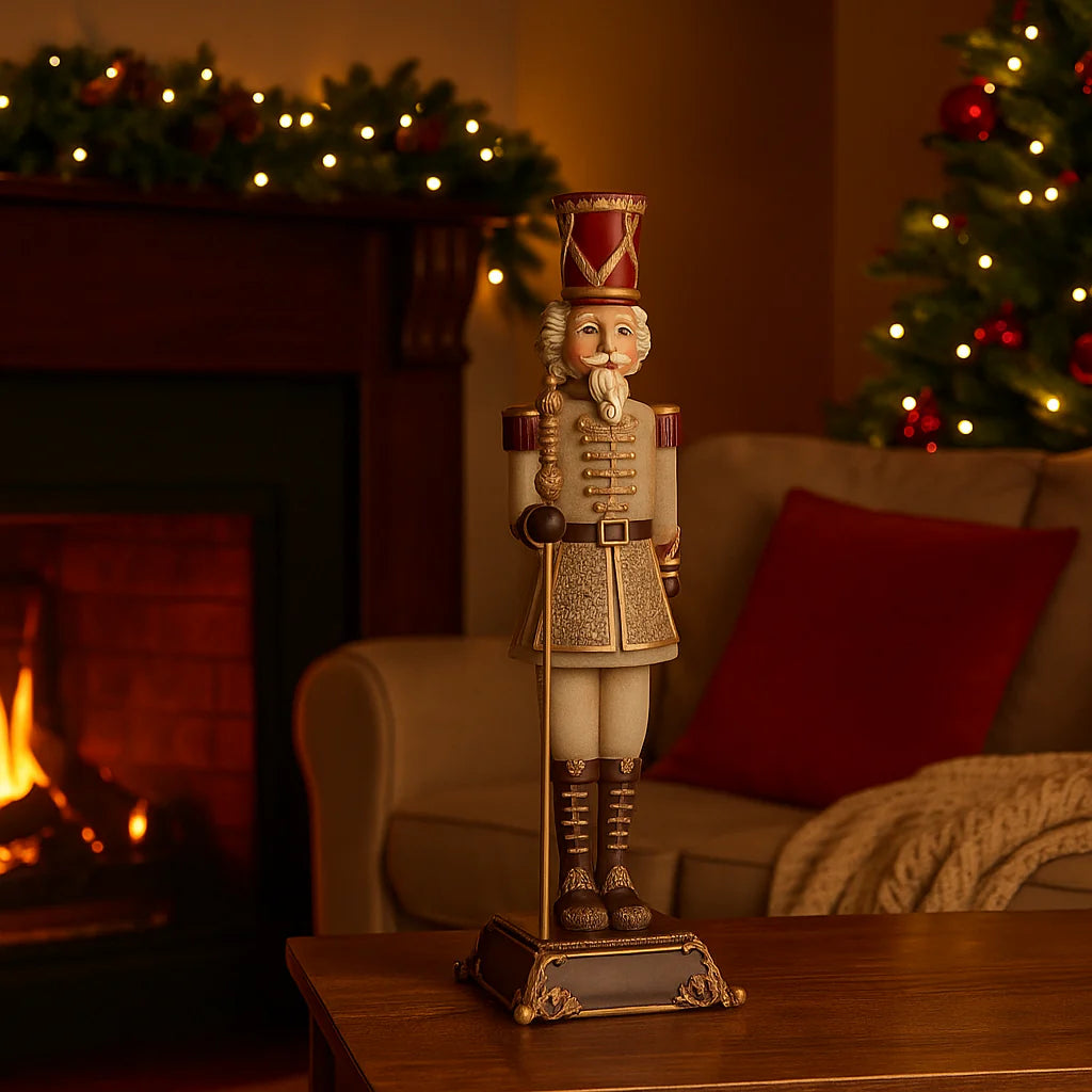 Statuetta schiaccianoci in poliresina Soldatino WALNUTS h 42 cm