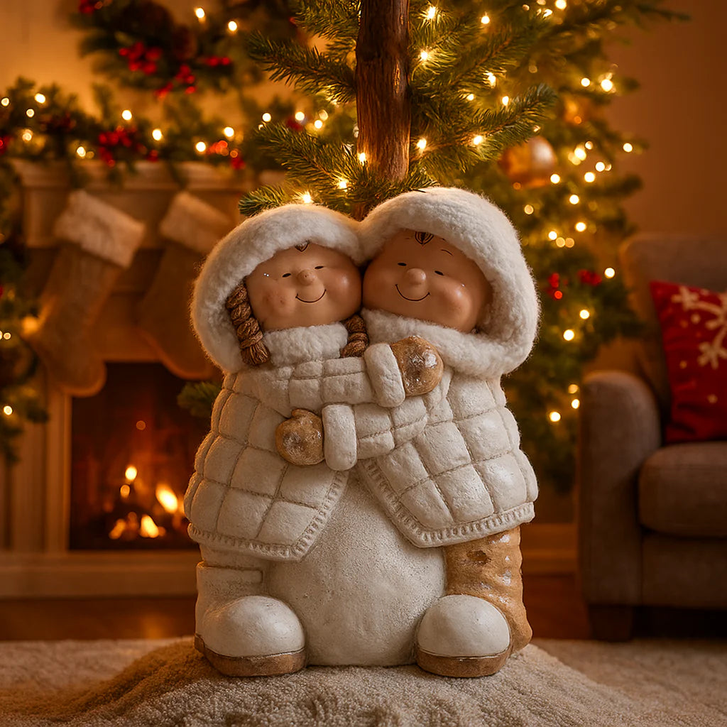 Base albero di natale "TWINS" con supporto in metallo h 42 cm