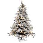 Albero innevato "TIRES" con big LED 180 CM