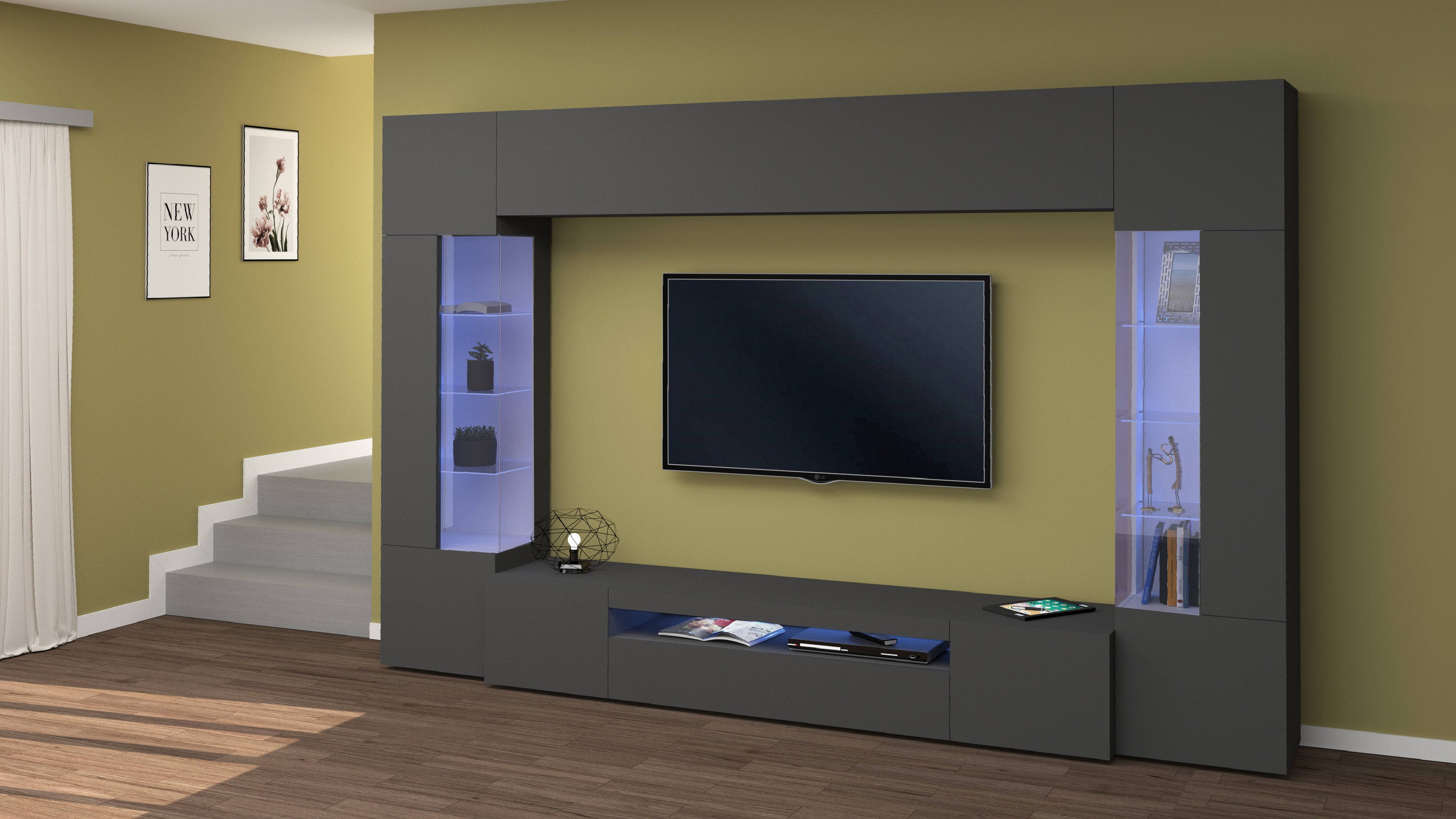 Soggiorno EGYPT con 2 vetrine