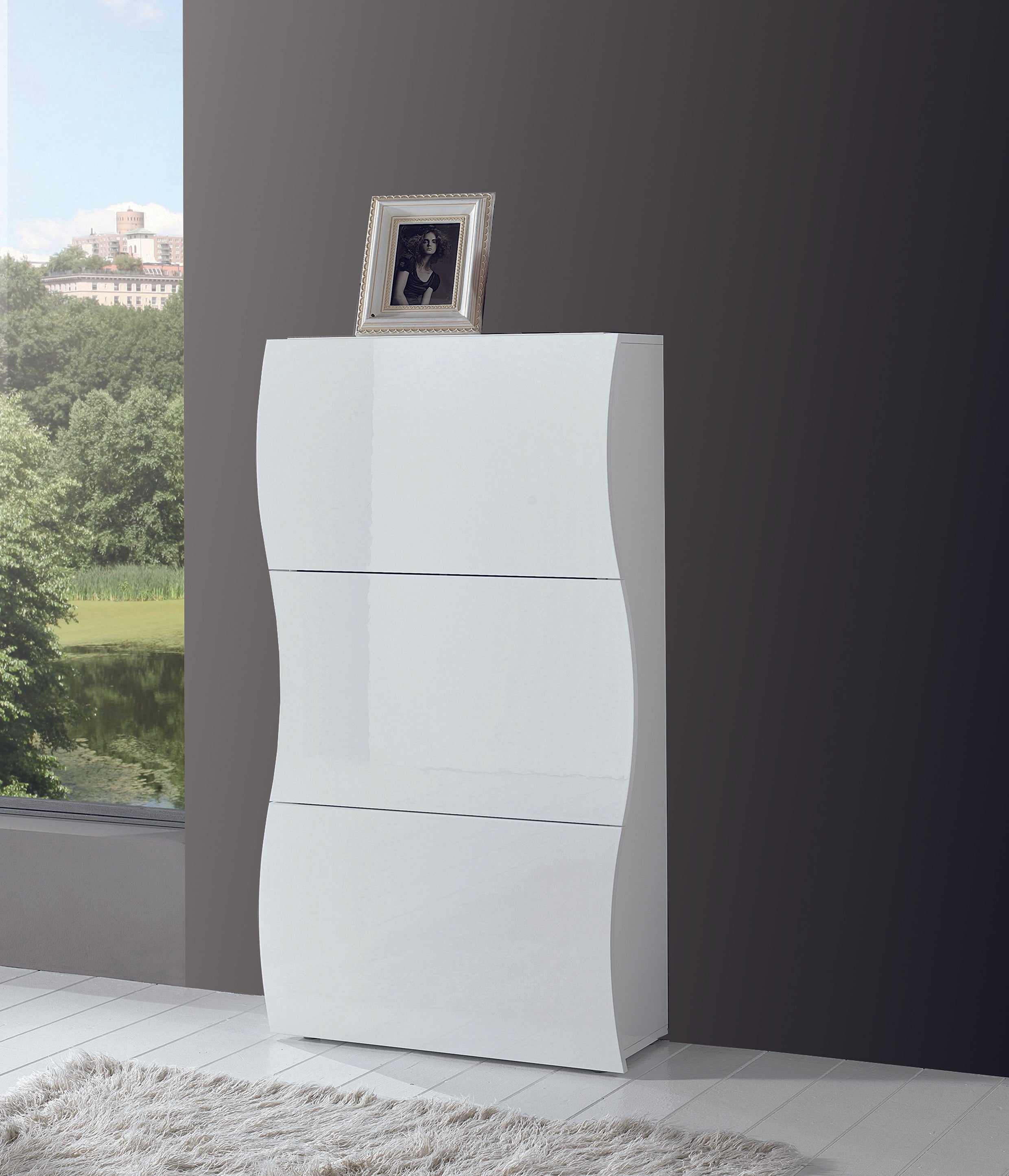 Scarpiera ONDA 3 ante a ribalta