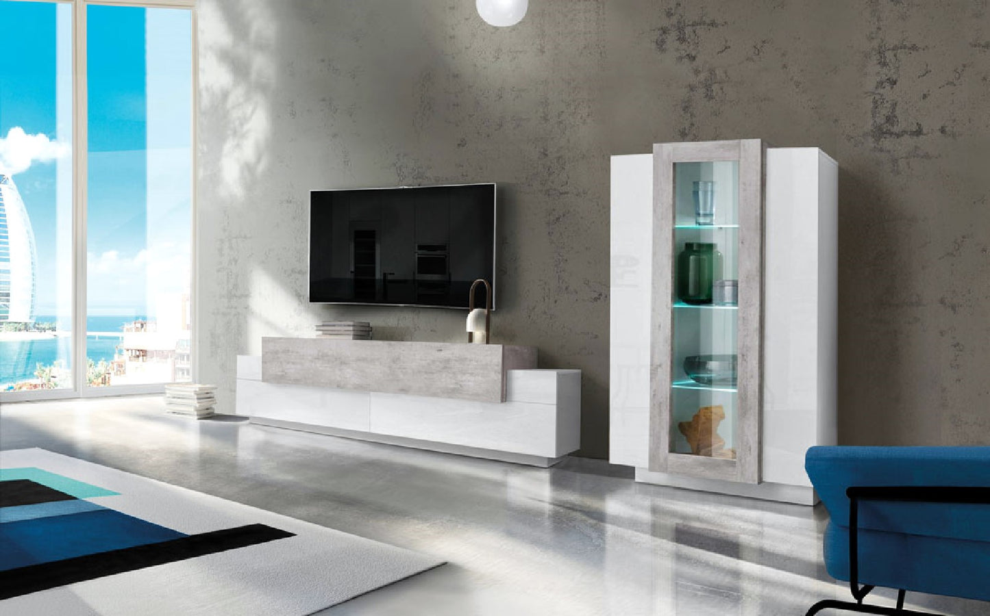 Soggiorno CORO con porta TV + vetrina
