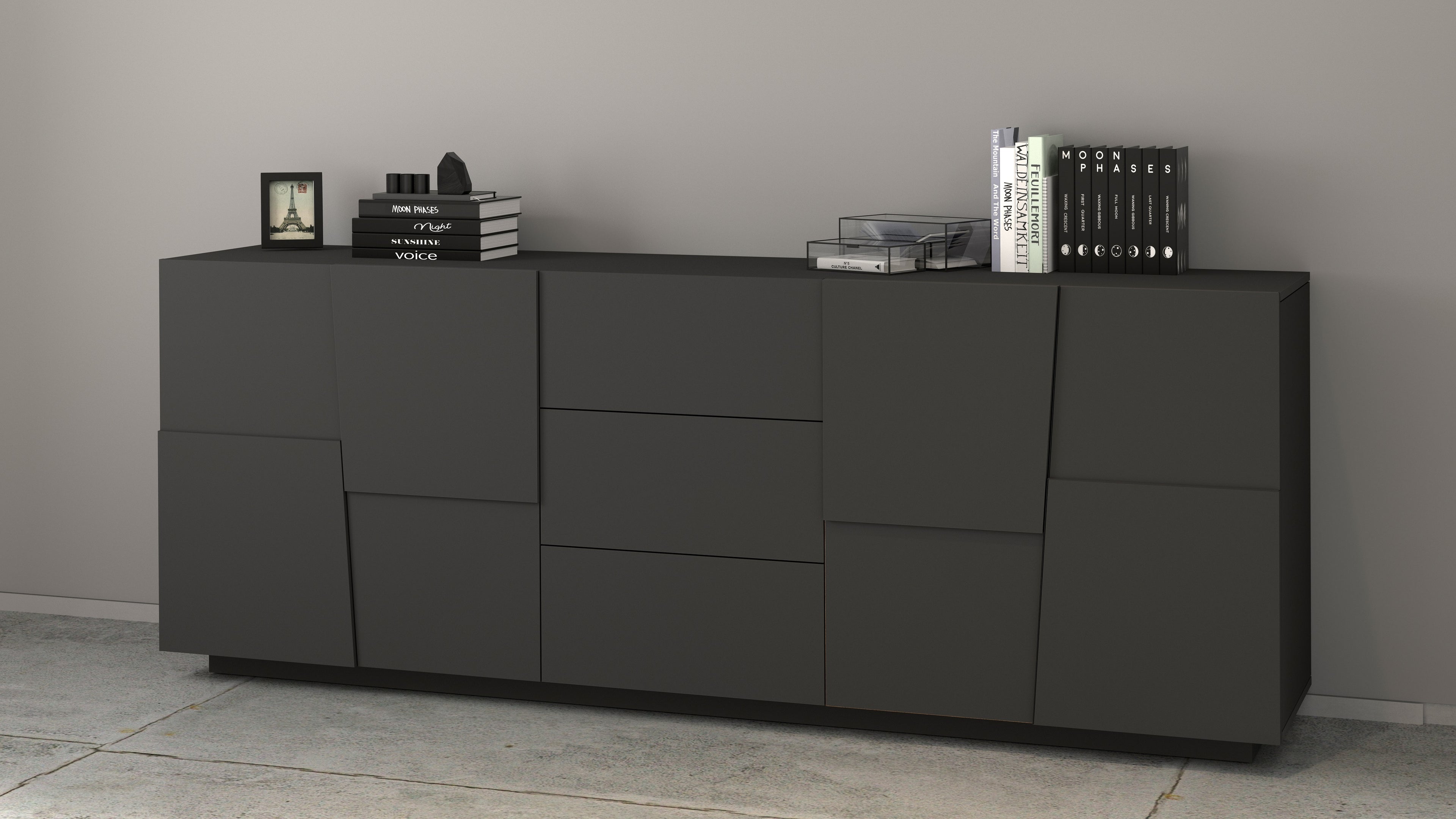 Credenza PONGO a 4 ante e 3 cassetti