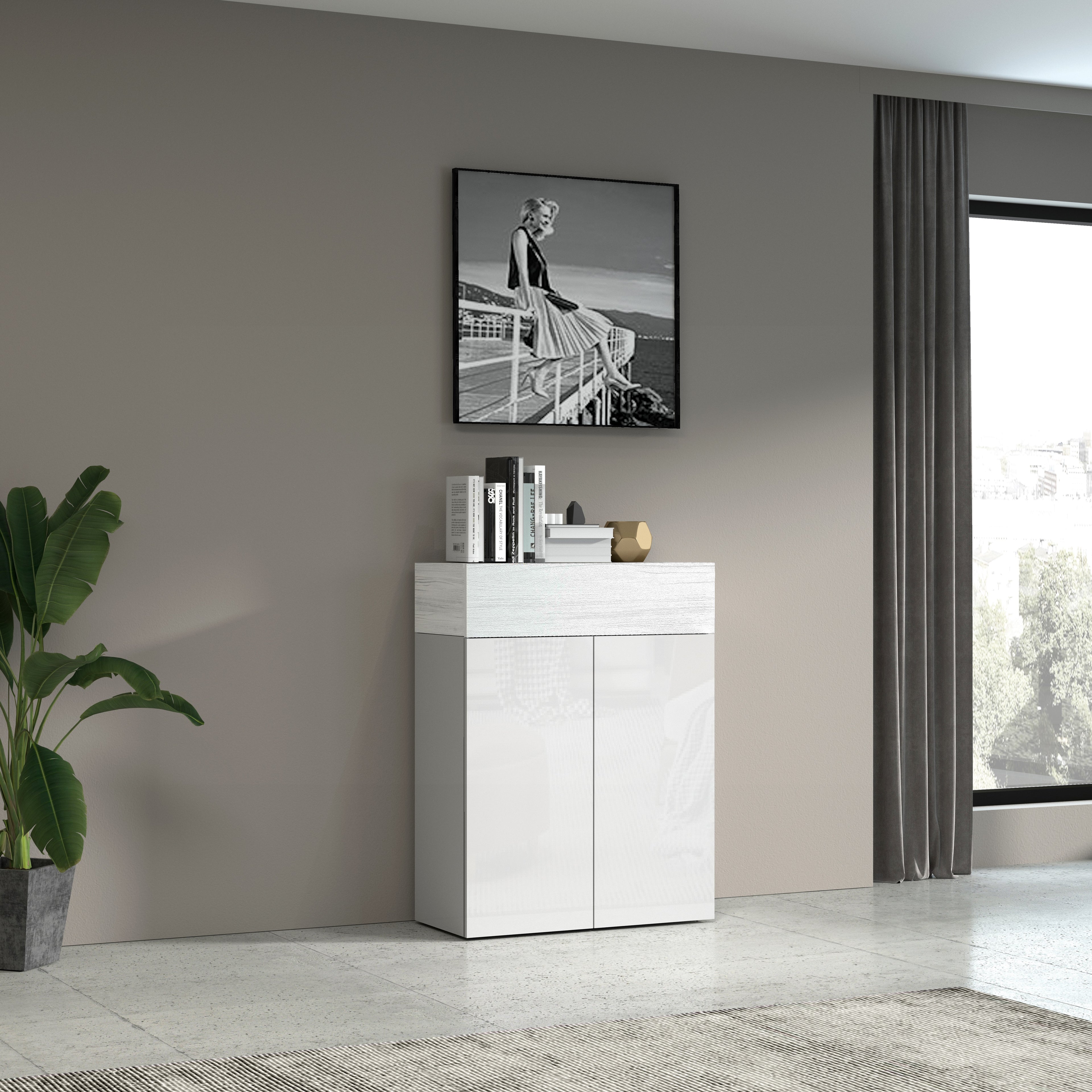 Scarpiera Savona a 2 ante e 1 anta a ribalta