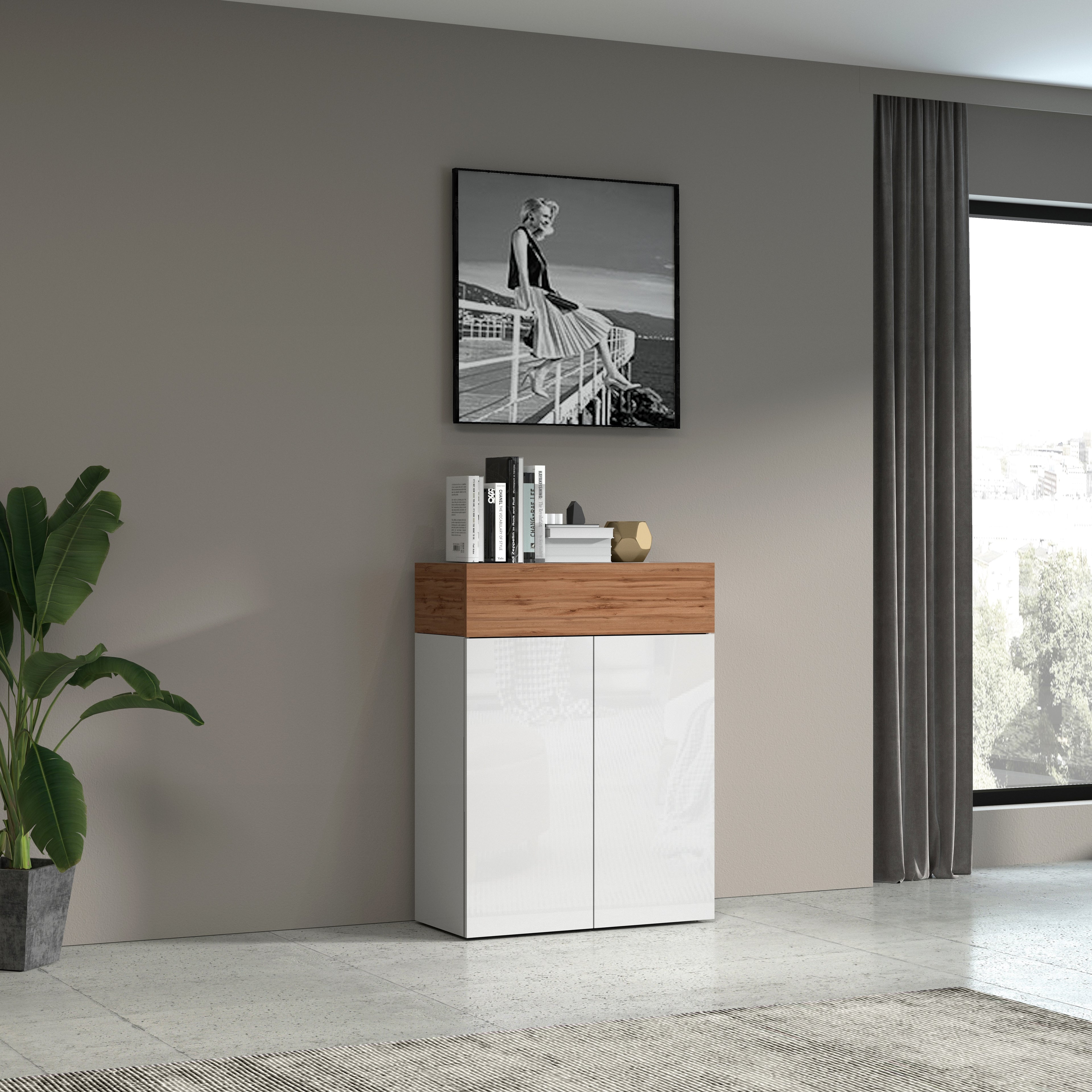 Scarpiera Savona a 2 ante e 1 anta a ribalta