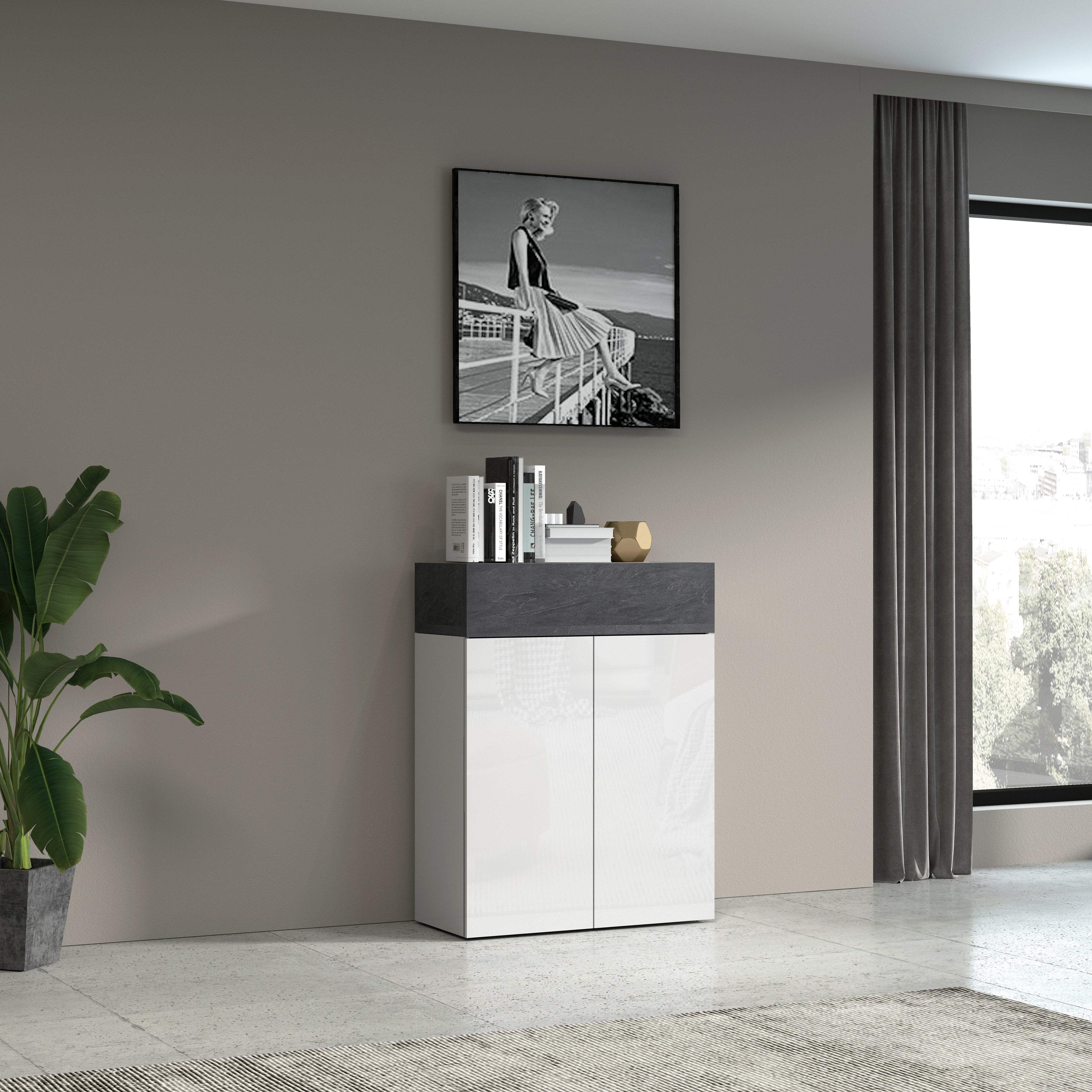 Scarpiera Savona a 2 ante e 1 anta a ribalta