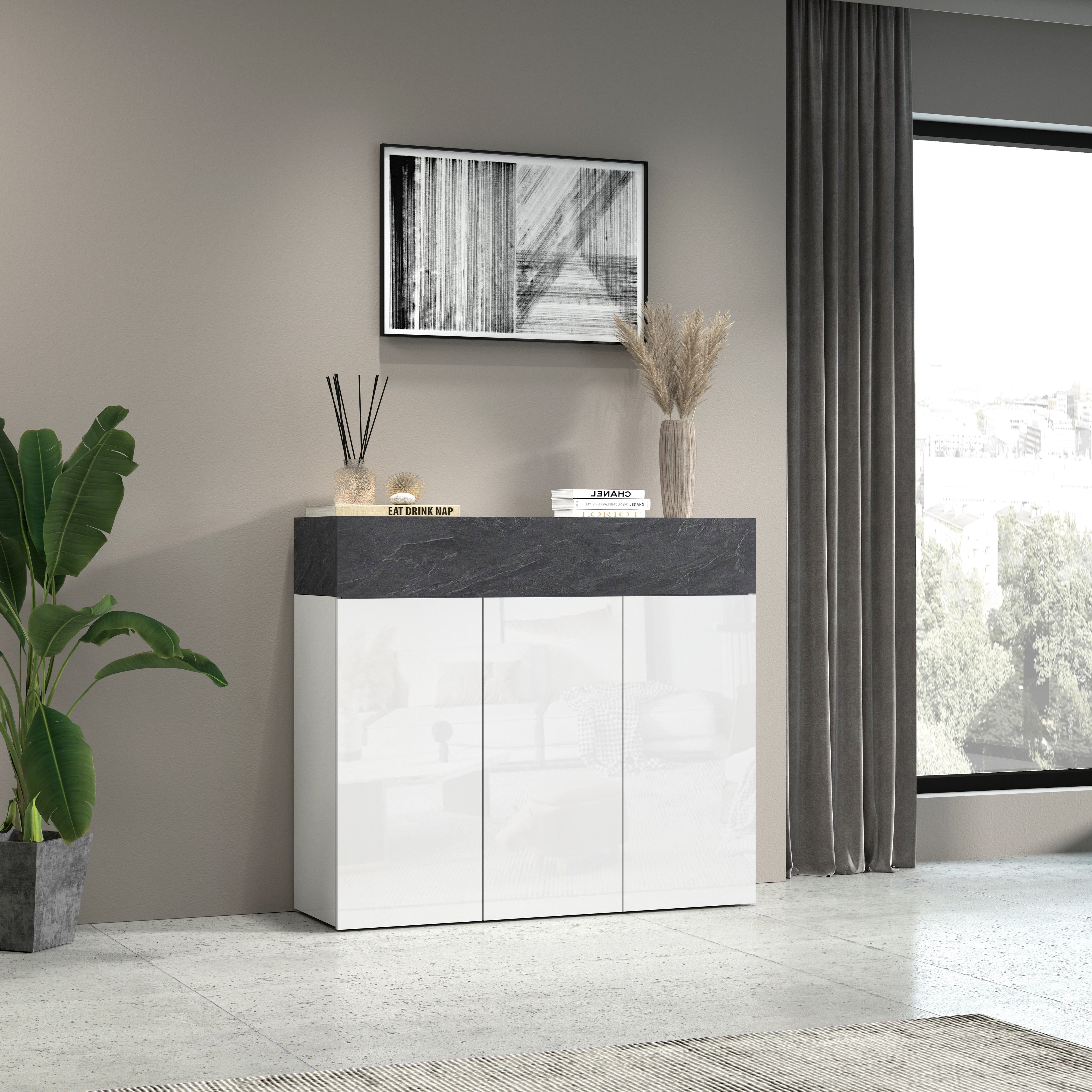 Scarpiera SAVONA a 3 ante e 1 anta a ribalta