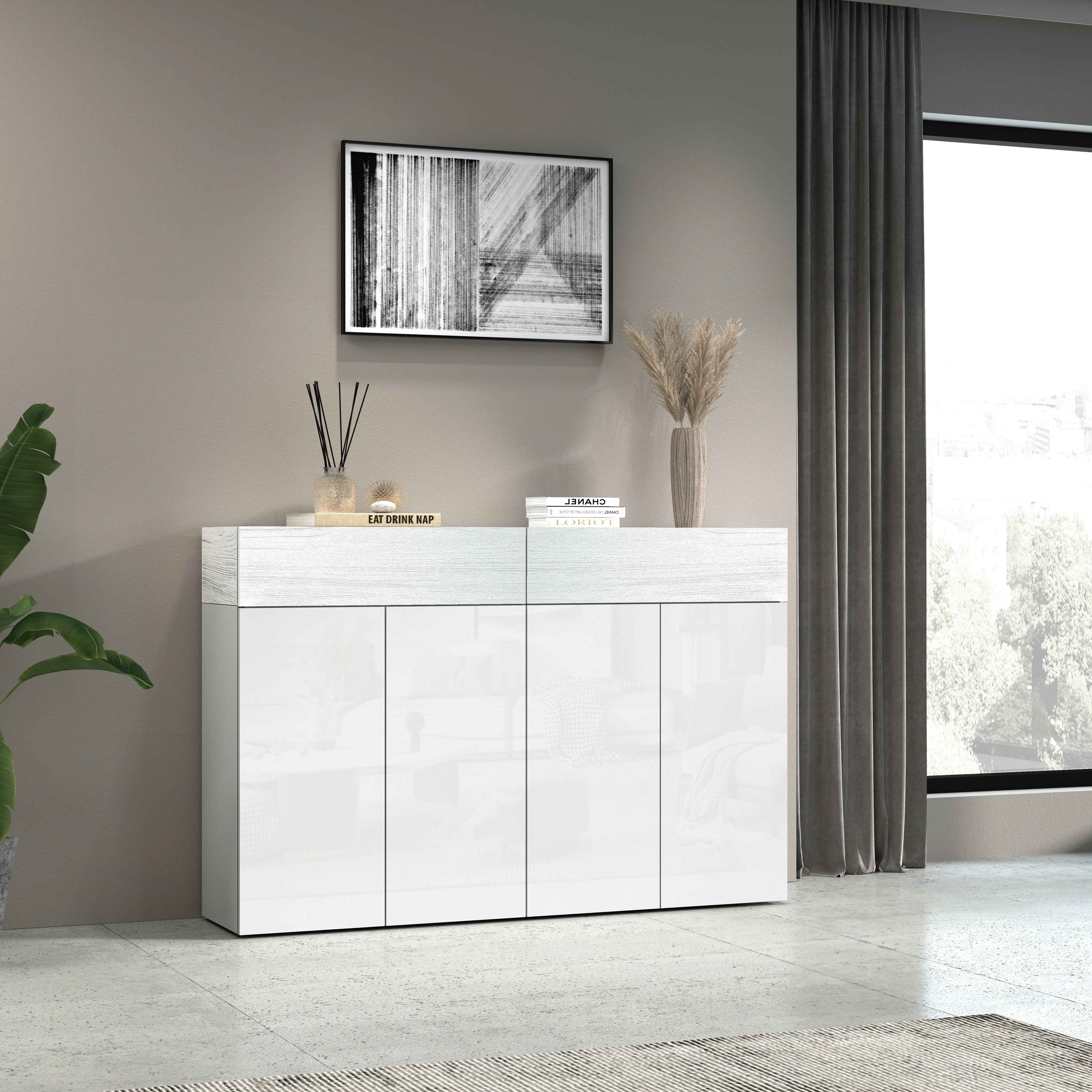 Scarpiera SAVONA con 4 ante e 2 ribalte