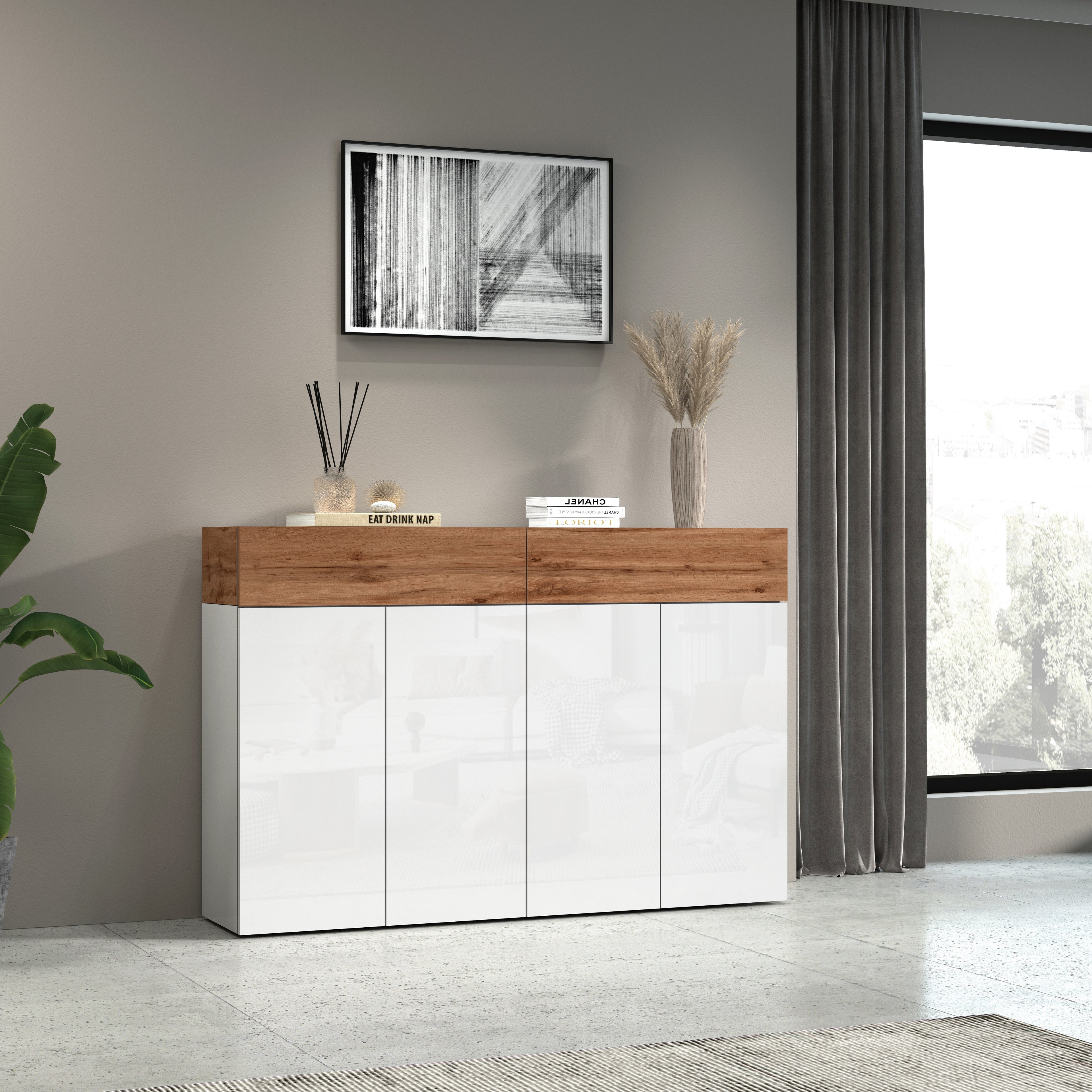 Scarpiera SAVONA con 4 ante e 2 ribalte