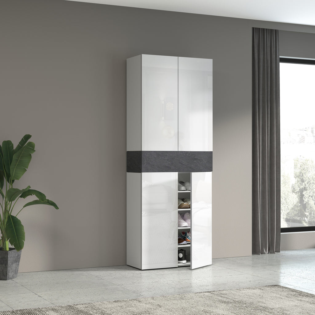 Armadio scarpiera SAVONA con 4 ante e 1 ribalta