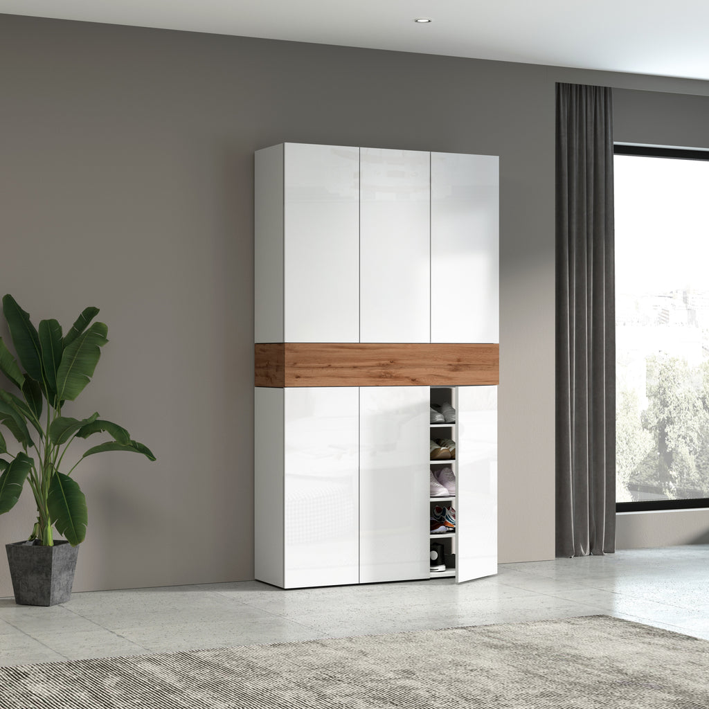 Armadio scarpiera SAVONA a 6 ante con 1 ribalta