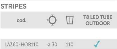 Lampada da esterno STRIPES