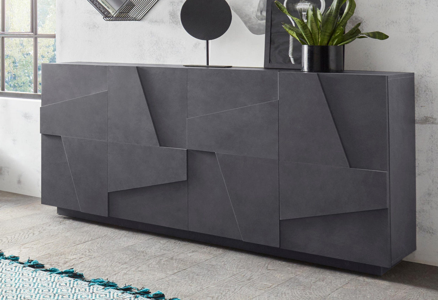 Credenza PING 160 cm 4 ante battenti