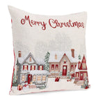 Fodera per cuscino a tema natalizio, in cotone e poliestere da 45x45 cm