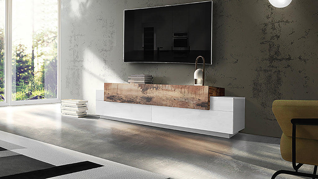 Porta tv CORO 200 cm 3 ante a ribalta