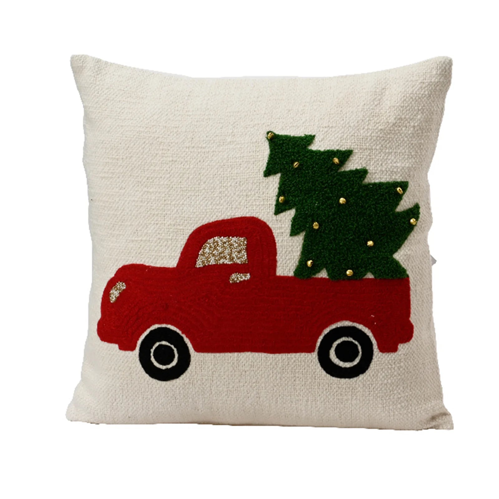 Cuscino in tessuto decorazione natalizia per sedie e poltrone 45 cm