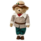 Orsacchiotto country con cappotto beige e cappello  in poliestere 88 cm