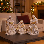 3 Re Magi  vestiti in tessuto da 36 cm