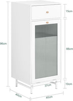 Mobiletto lavanderia con portabiancheria