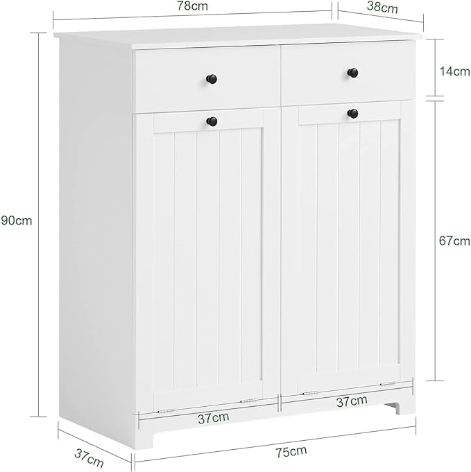 Mobile bagno con portabiancheria