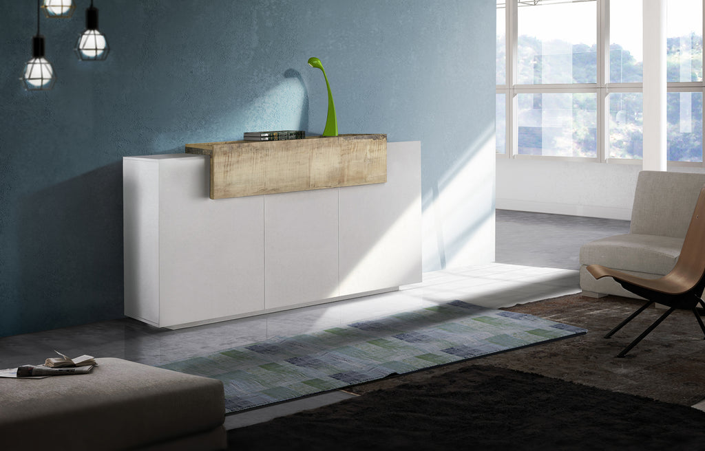 Credenza CORO 160 cm 3 ante battenti + 1 anta a ribalta