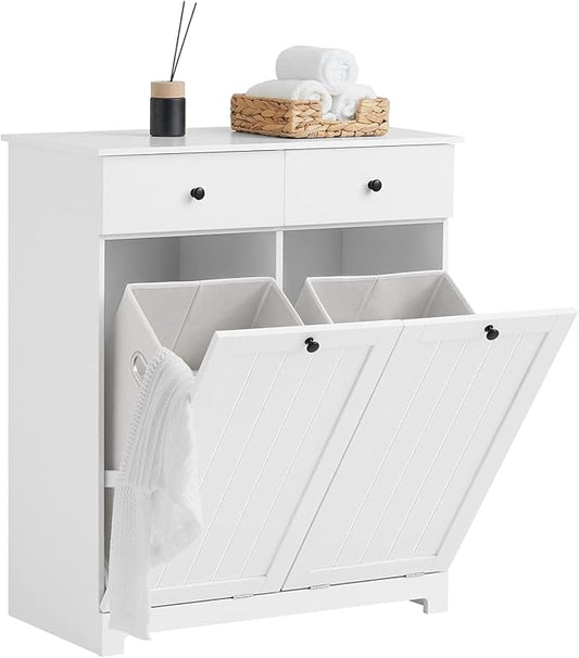 Mobile bagno con portabiancheria