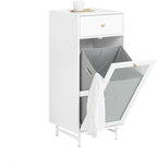 Mobiletto lavanderia con portabiancheria