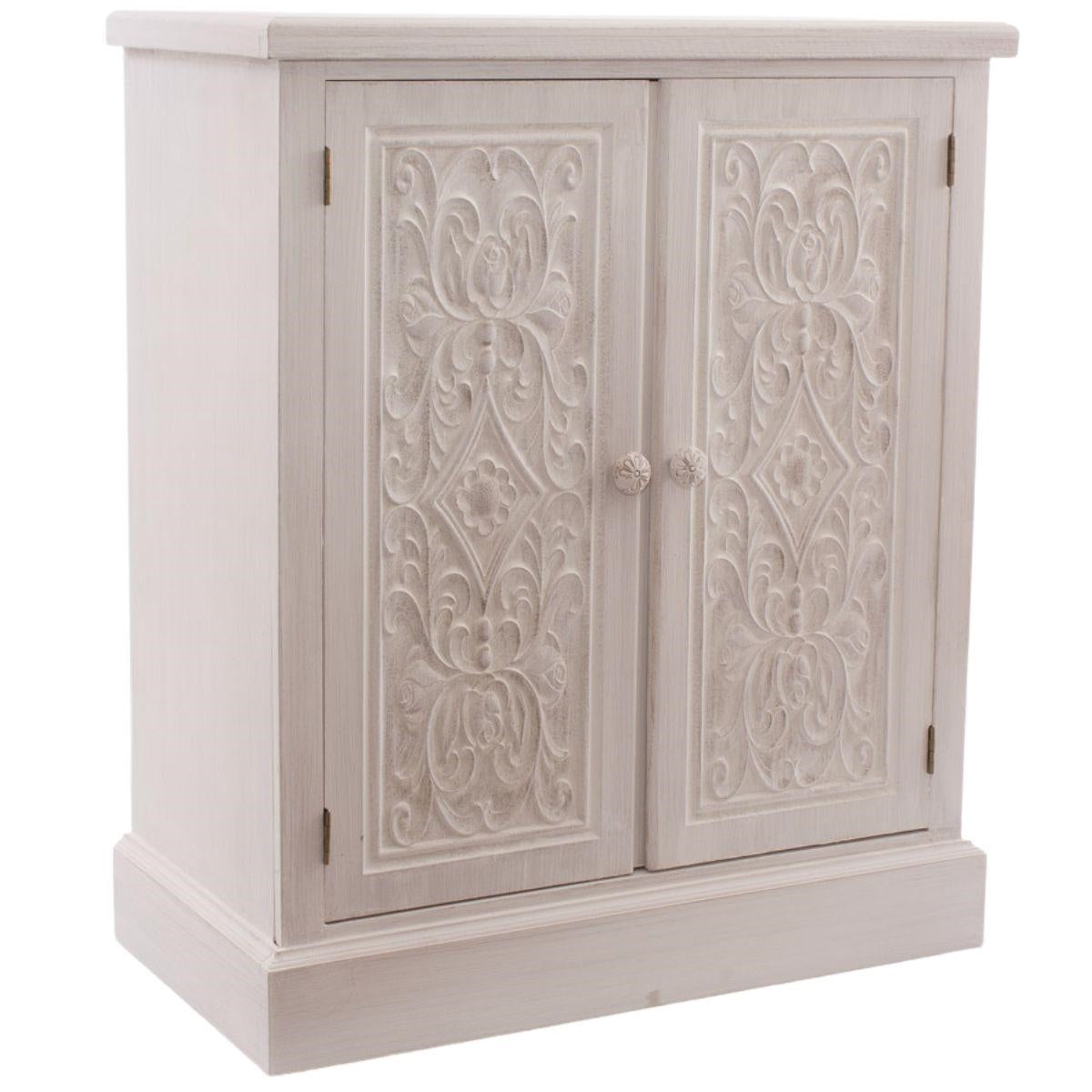 Credenza in pino intagliato 63X32H75