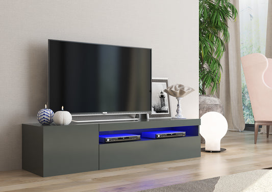 Porta tv DAIQUIRI 155 cm 1 anta battente + 1 anta a ribalta