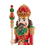 Soldatino schiaccianoci con led e musica in resina  h 184 cm