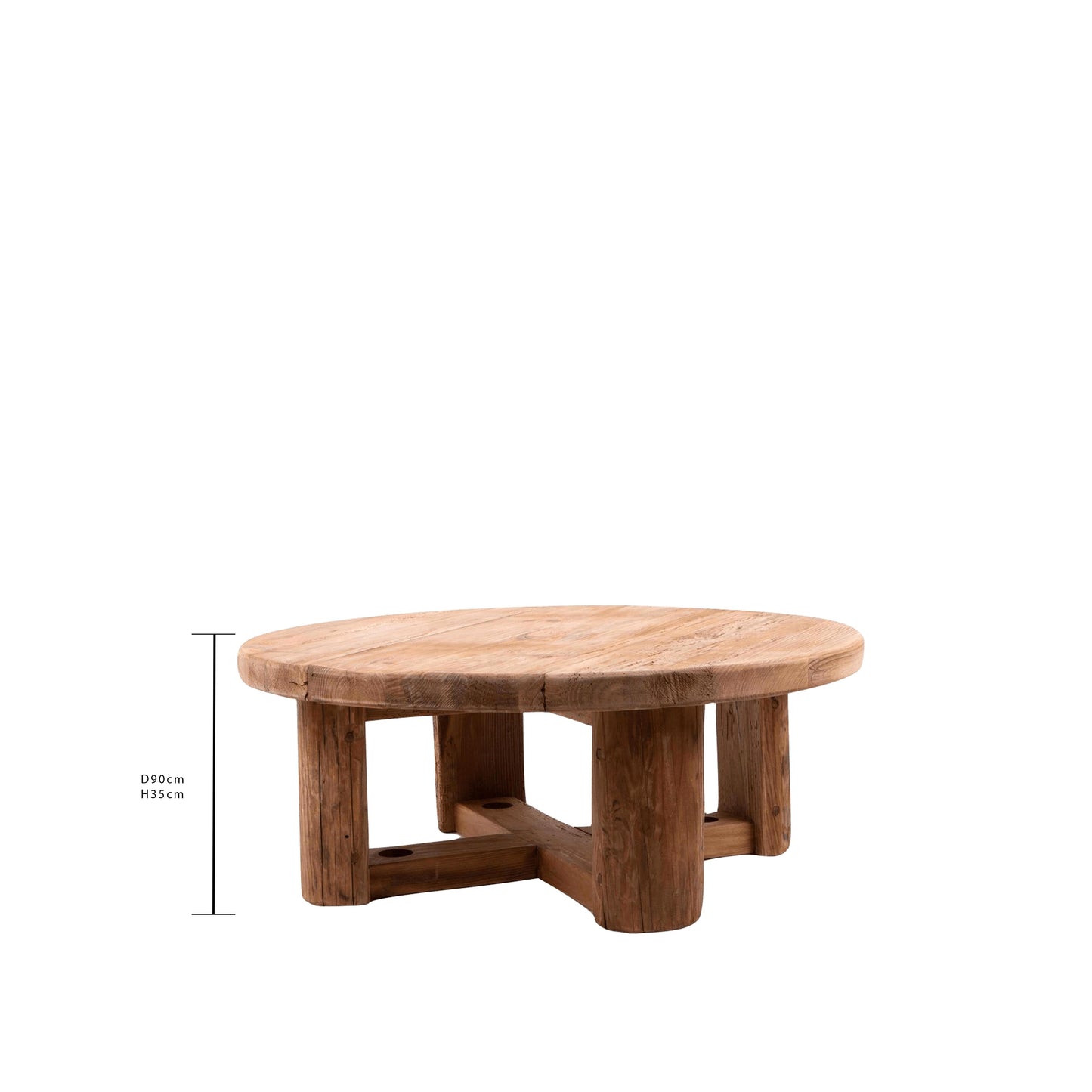 TAVOLO TONDO DA FUMO D.90XH.35 CM