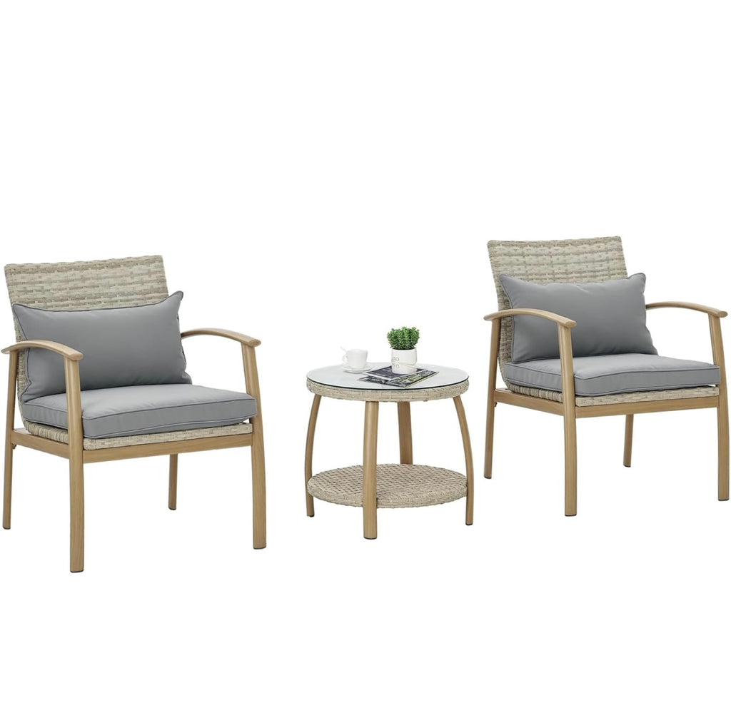 Salottino da esterno in Rattan