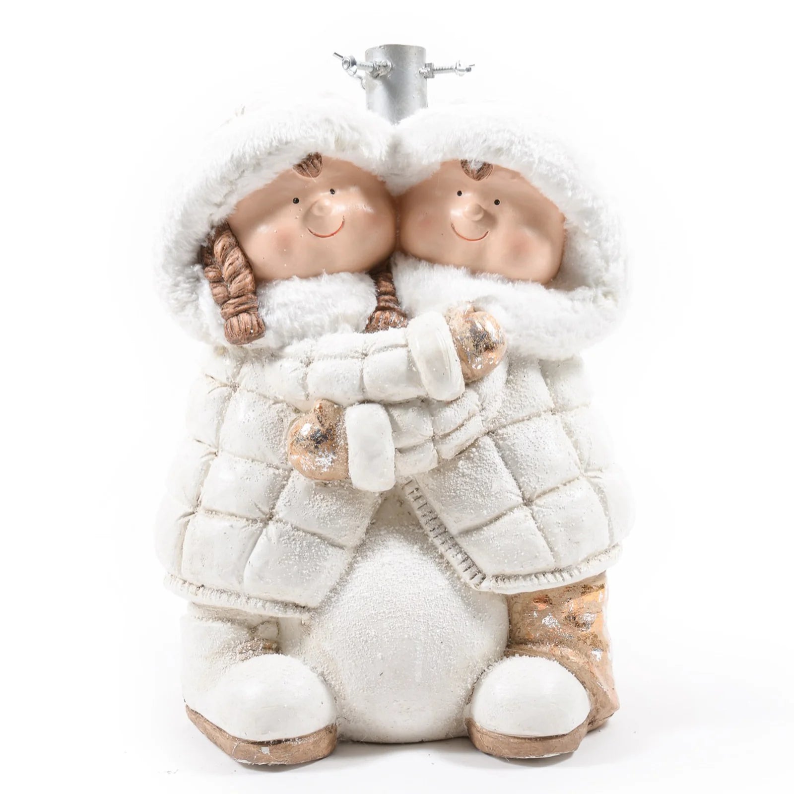 Base albero di natale "TWINS" con supporto in metallo h 42 cm